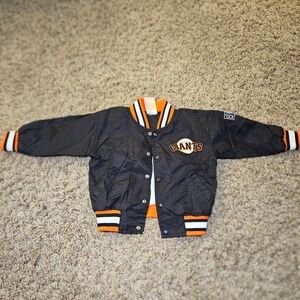 Vintage Kid Athlete San Francisco Giants Bomber Jacket MLB Baseball Kids Size 2T